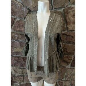 Nina Kendosa Paris Molhair Open Front Cardigan Size Medium/Small‎